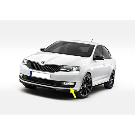Skoda Rapid 2017-2020 Ön Sol Sis Farı Çerçevesi Kromsuz 5JA807681A