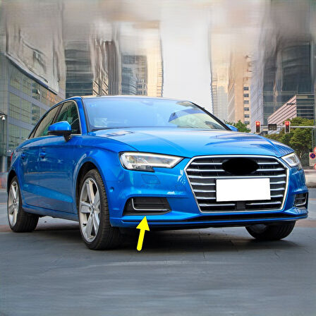 Audi A3 Sedan 2017-20 Ön Tampon Sağ Sis Kapağı Sissiz Krom 8V5807672B