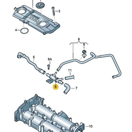 Audi A1 2011-2014 1.4TSi CAXA CAXC Motor Çek Valfi 03C103175G