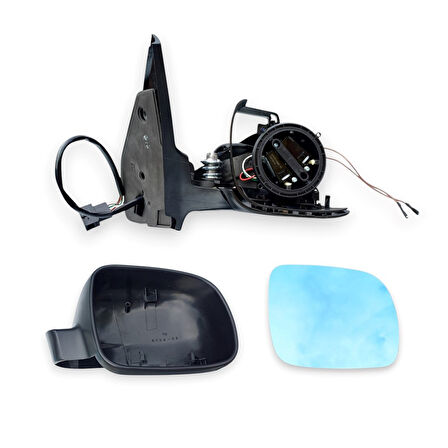 VW Bora 1999-2005 Sağ Dış Dikiz Aynası Komple Küçük Tip Elektrikli