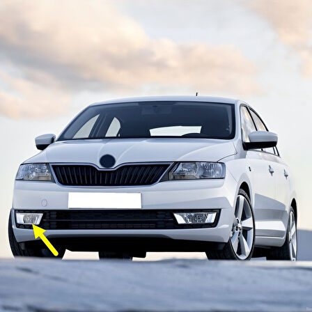 Skoda Rapid 2013-2016 Ön Sağ Sis Farı Krom Tip 5JA941702