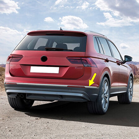 VW Tiguan 2016-2020 Arka Tampon Sağ Krom Çıta 5NA853842