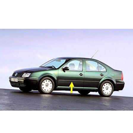 VW Bora 1999-2005 Sol Ön Kapı Çıtası Siyah Plastik 1J4853515F