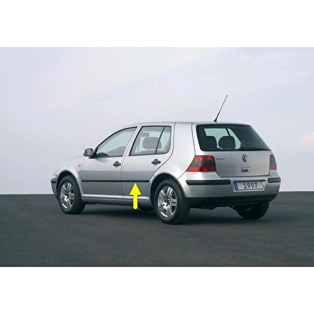 VW Golf 4 1998-2004 Sol Arka Kapı Çıtası Siyah Plastik 1J4853753D