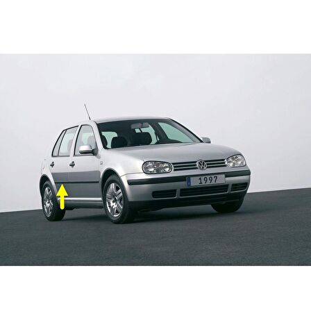 VW Golf 4 1998-2004 Sağ Arka Kapı Çıtası Siyah Plastik 1J4853754D