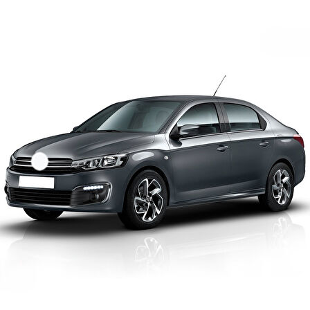 Citroen C-Elysee 2017-2023 Sağ Ön Yolcu Tarafı Güneşlik Gri Renk