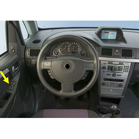 Opel Meriva A 2003-2010 Sol Ön Kapı Dörtlü Cam Açma Düğmesi