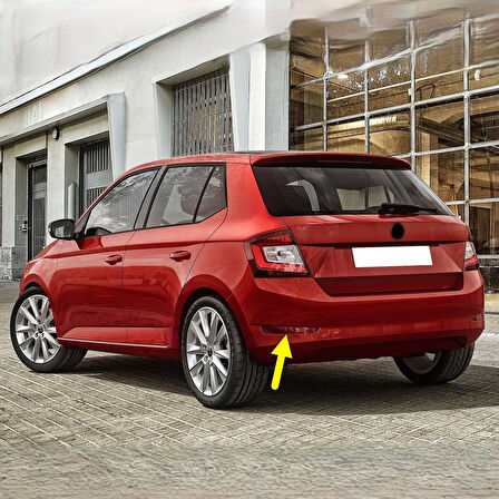 Skoda Fabia 2019-2021 Arka Tampon Sol Reflektör Kedi Gözü 6V6945105