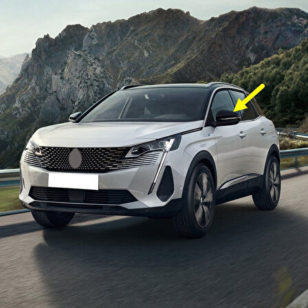 Peugeot 3008 2021-2023 Sol Dış Dikiz Aynası Üst Kapağı