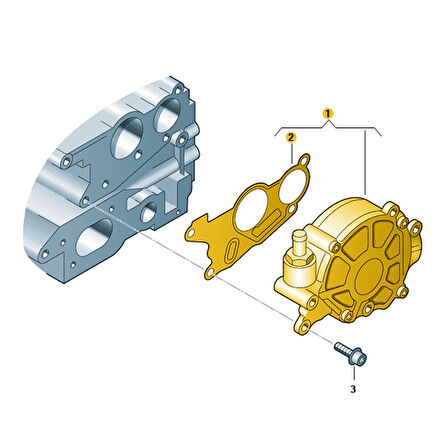 Skoda Roomster 2011-2015 1.2TDi CFWA Motor Vakum Pompası 03L145100G