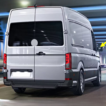 VW Crafter 2017-2025 Sağ Üst Dikiz Ayna Camı Elektrikli 7C0857522F