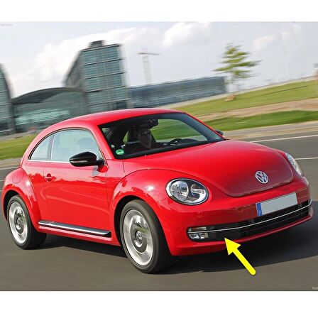 VW Beetle 2012-2016 Ön Tampon Sağ Sis Farı Kapağı Kromlu 5C5854662C