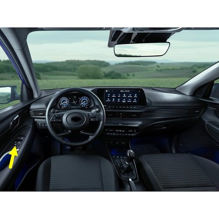 Hyundai i20 2020-2023 Sol Ön Kapı Dörtlü Cam Düğme Takımı