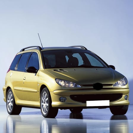 Peugeot 206 SW 2002-2007 Sağ Yolcu Tarafı Güneşlik Gri