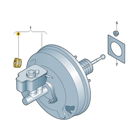 Seat Skoda Fren Servo Vakum Borusu Giriş Contası 7P0612161