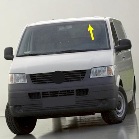 VW Transporter T5 2004-2010 Sol Sürücü Taraf Güneşlik Gri 7H1857551B