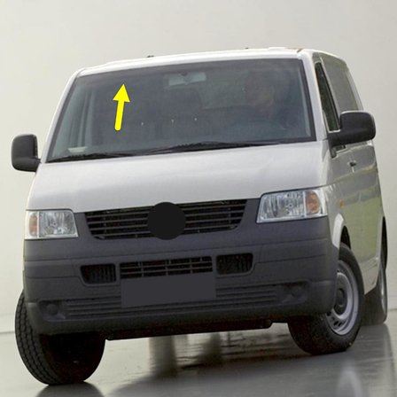 VW Transporter T5 2004-2010 Sağ Yolcu Taraf Güneşlik Gri 7H2857552B