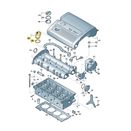 VW Polo 2005-2009 1.4 Benzinli Motor Yağ Dolum Ağzı 036115302R