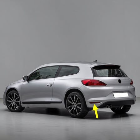 VW Scirocco 2015-2018 Arka Tampon Sol Alt Reflektörü 1K8945105C