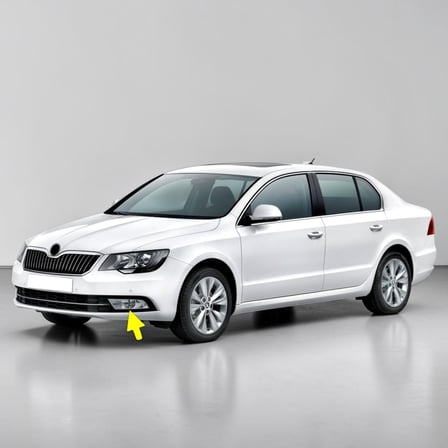 Skoda Superb 2 2014-2015 Ön Sol Sis Farı Krom Tip 3T0941701C