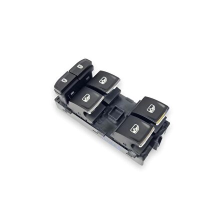 Skoda Superb 3 2016-2019 Sol Ön Kapı Cam Düğmesi Kromlu 3G0959857C
