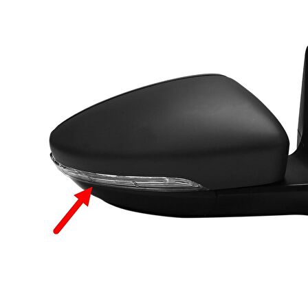 VW Beetle 2012-2019 Sağ Dikiz Ayna Sinyal Lambası Işıklı 1K8949102A