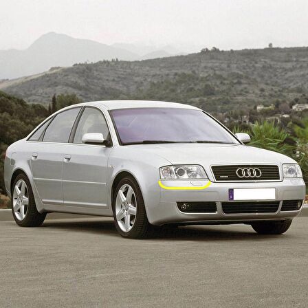 Audi A6 2002-2003-2004 Sağ Far Altı Kromaj Çıta 4B0807174E