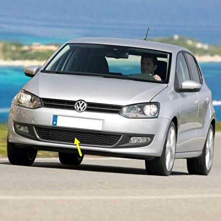 VW Polo 2010-2014 Ön Tampon Orta Izgarası Kromlu 6R0853671 6R0853677A