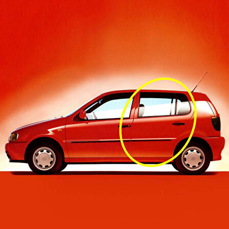 VW Polo HB 1994-2000 Sol Arka Kapı Fitili Contası 6N4867367D