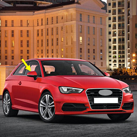 Audi A3 HB 2013-2016 Sağ Dış Dikiz Ayna Kapağı 8V0857528D