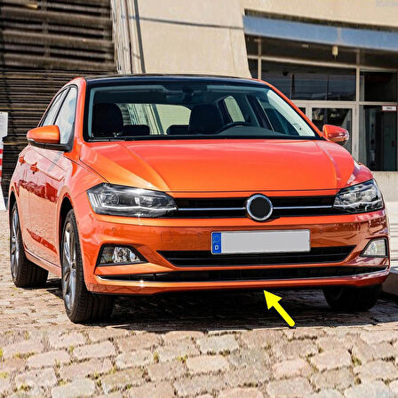 VW Polo 2018-2021 Ön Tampon Alt Spoyleri Kaplaması 2G0805903B