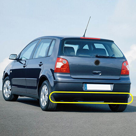 VW Polo 2002-2005 Arka Tampon Alt Eki Spoyleri 6Q6807521