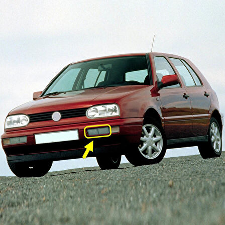 VW Golf 3 1991-1998 Ön Tampon Sol Reflektör Çiftli 1H0941777