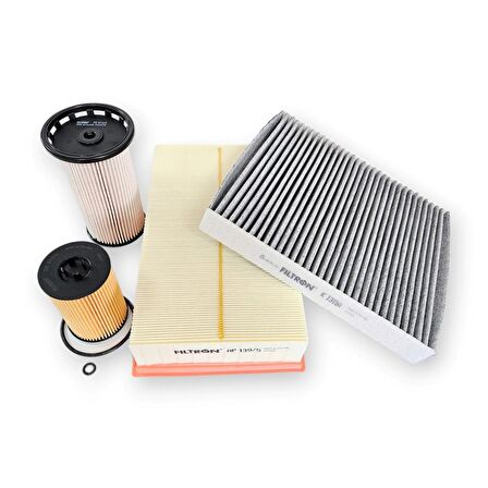 Skoda Karoq 2018-21 1.6 Dizel Hava Yağ Yakıt Polen Filtre Seti Filtron