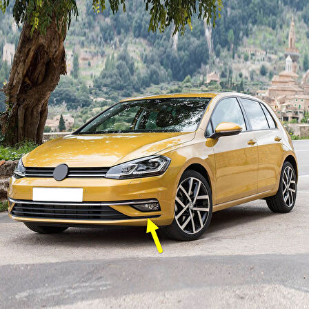 VW Golf 7.5 2018-2020 Ön Tampon Orta Izgara Sol Parçası 5G0853665L