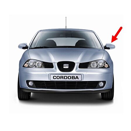 Seat Cordoba 2003-2009 Sol Yan Dış Dikiz Ayna Kapağı 6L0857537