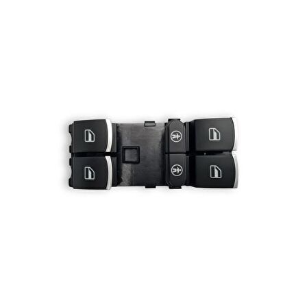 VW Touareg 2011-2014 Sol Ön Kapı Cam Düğmesi Kromlu 7P6959857