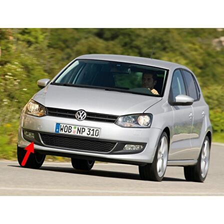 VW Polo 2010-2014 Ön Tampon Sağ Sis Farı Kapağı 6R0853666D