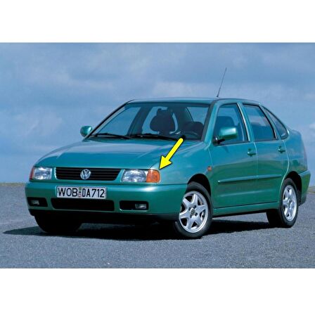 VW Polo Classic Sedan 1996-2002 Sol Ön Sinyal Lambası Sarı 6K5953049B