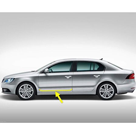 Skoda Superb 2 2014-2015 Sol Ön Kapı Krom Çıtası 3T0853515