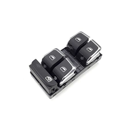 Audi Q5 2013-2017 Sol Ön Kapı Dörtlü Cam Düğmesi Krom Tip 8K0959851F