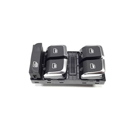 Audi Q5 2013-2017 Sol Ön Kapı Dörtlü Cam Düğmesi Krom Tip 8K0959851F