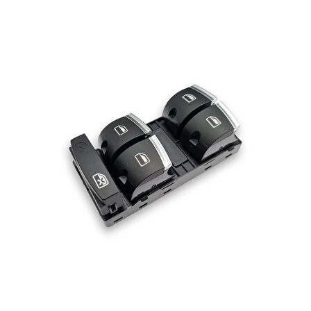 Audi A6 2005-2008 Sol Ön Kapı Dörtlü Cam Düğmesi Krom 4F0959851H