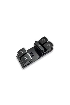 Seat Toledo 2005-2009 Uyumlu Sol Ön Kapı Cam Açma Düğmesi Takımı Dörtlü Krom Süslü 5k4959857a