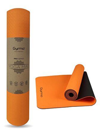 Gymo Ekolojik 6mm TPE Yoga Matı Pilates Minderi Turuncu