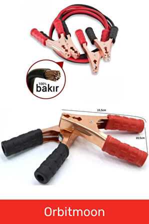 Yeni Seri %100 Bakır Kalın Kablo 1200 Amper Güçlü Oto Akü Takviye Hızlı Şarj Kablosu