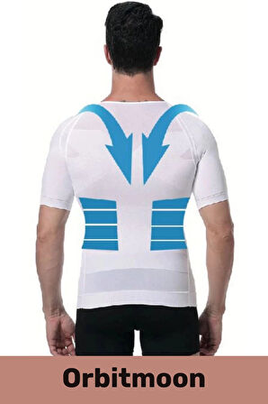 Yeni Ürün Bel Göğüs Dik Duruş Jinekomasti Toparlayıcı Erkek Extra Göbek Sıkılaştırıcı Korse Atlet