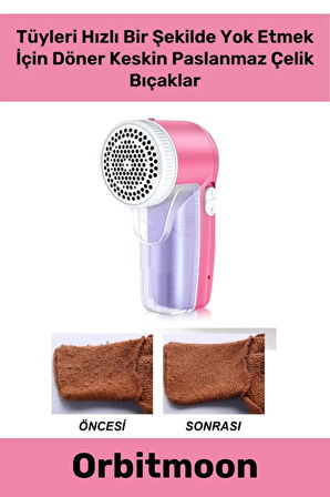 Premium Kalite Kazak Takım Elbise Kaban Taşınabilir Tiftik Toplama Pilli Tüy Temizleme Makinesi