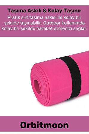Premium Antibakteriyel Silinebilir Çift Taraflı Kaymaz Silinebilir Yoga Meditasyon Minderi 6,5mm Mat