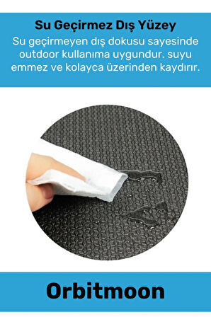 Premium Antibakteriyel Silinebilir Çift Taraflı Kaymaz Silinebilir Yoga Meditasyon Minderi 6,5mm Mat